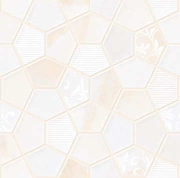 Decor Orchid Hexa Beige Glossy Rect. 30/60