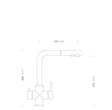 Смесител за кухня Vitus Pullout Inox SCHOCK