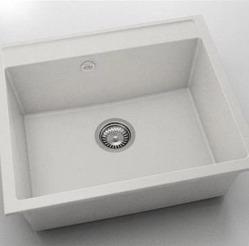 Кухненска мивка фатгранит 60/51см бяла ФАТ