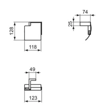 Държач за тоалетна хартия Conca хром IDEAL STANDARD