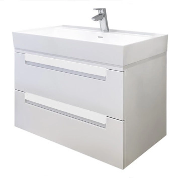 Шкаф за баня с мивка Ню Лайн 80см бял