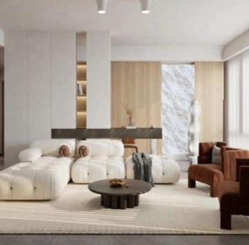 Мраморен панел Luxury МП-3/8066 122/260см. 2.5мм. PVC бял мрамор.