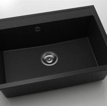Кухненска мивка фатгранит 70/49см черна ФАТ