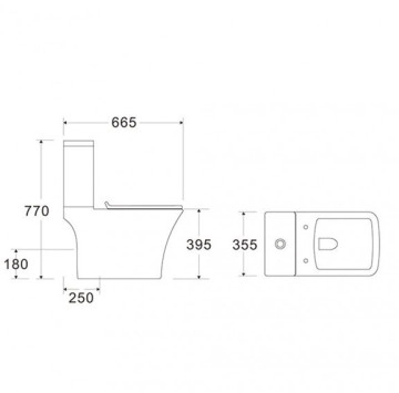 Моноблок Интер ICC7837S UF Rimless бял