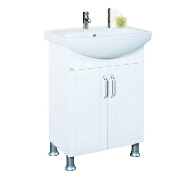 Шкаф за баня с мивка Европа 60см бял