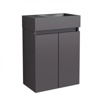 Шкаф за баня Compact 4242MB 42см черен мат ИНТЕР КЕРАМИК