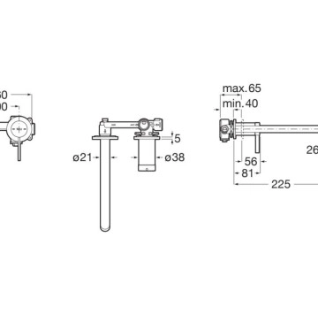 Смесител за мивка Ona розово злато ROCA