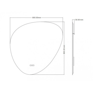 Огледало Enrico 1959 80/h80см. ИНТЕР КЕРАМИК