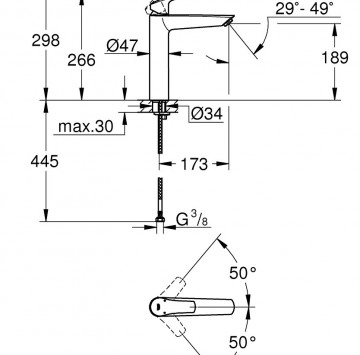 Смесител за мивка Eurosmart XL хром GROHE