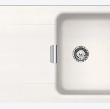 Кухненска мивка Wembley D100 Polaris 86/51см. бяла SCHOCK