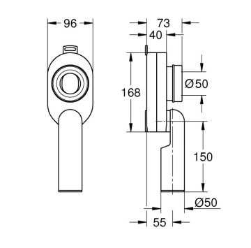 Сифон за писоар Bau Ceramic GROHE