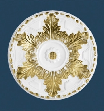 Декоративни Полистеролни Розетки със златни орнаменти ф4см. R-2Gold