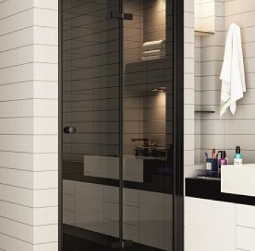 Параван WalkIn ICS114G/100Nano 98см. сив ИНТЕР КЕРАМИК