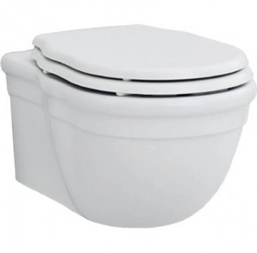 Стенна тоалетна чиния Hermitage бяла