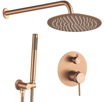 Душ система Lungo Grip с аксесоари четкан мед