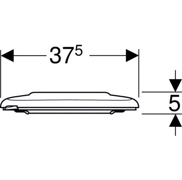 Капак за тоалетна чиния Geberit Selnova Comfort бял GEBERIT