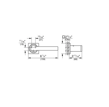 Държач за тоалетна хартия Allure hard graphite GROHE