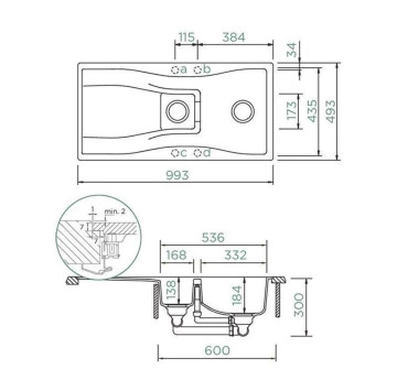 Кухненска мивка Schock Waterfall D150 Carbonium