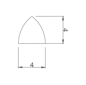 Convex Joining Piece Corner Cobalt 4/4