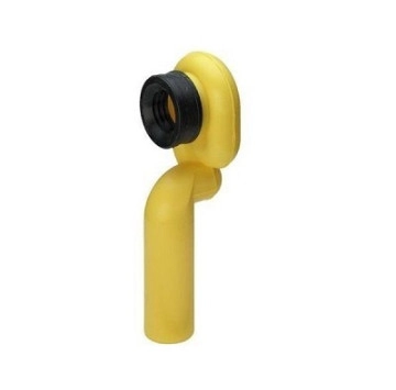 Сифон за писоар вакуумен прав PVC жълт