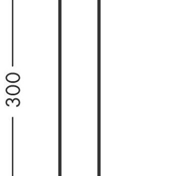 Рамо за душ глава Vernis Blend 30см черен мат HANSGROHE