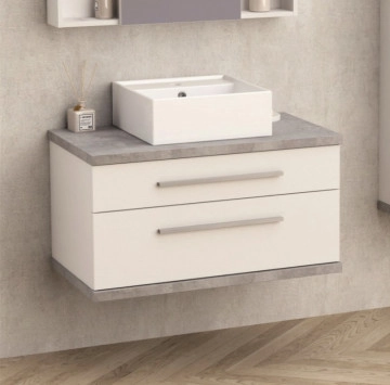Шкаф за баня с мивка Интер ICP8144-1 81см Плот дървесен