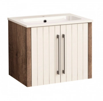 Шкаф за баня с мивка Амелия ICP6450 60см дървесен цвят