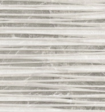 Decor Moral Waves Mix Ligth Grey Matt Rect. 25/75