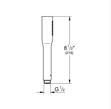 Душ слушалка Euphoria Cosmopolitan Stick черен мат GROHE