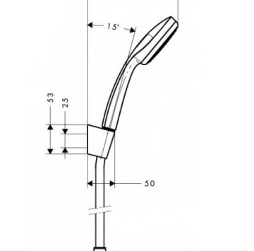 Душ слушалка Croma 100 с аксесоари хром HANSGROHE