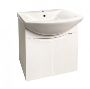 Шкаф за баня с мивка Интер ICP5542/60 55см бял