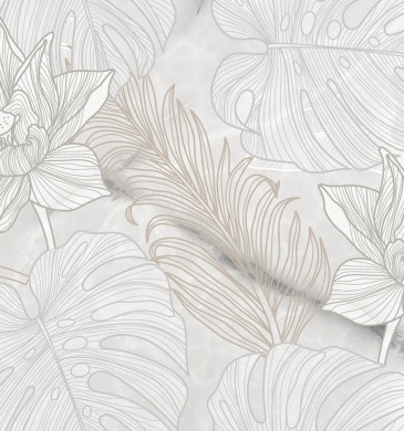 Decor Spider Flowers Reactive Glossy Rect.25/75