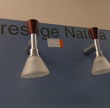 Аплици Prestige Natura хром/дърво 2бр. в к-т ROCA