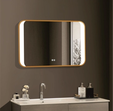 Огледало ICL1824 90/h60см. злато ИНТЕР КЕРАМИК