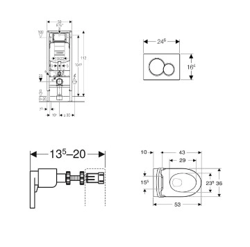 Промо Geberit Структура Duofix Sigma и тоалетна Icon GEBERIT