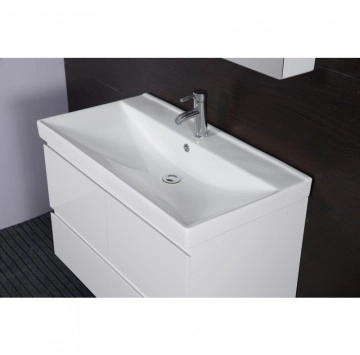 Шкаф за баня с мивка Интер ICP9048 90см бял