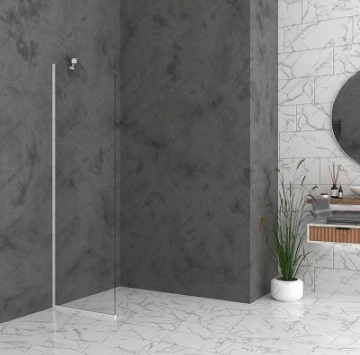 Параван Walk In 8 70/h200см бял мат