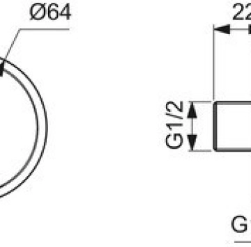 Коляно IdealRain Multisuite магнитно сив IDEAL STANDARD