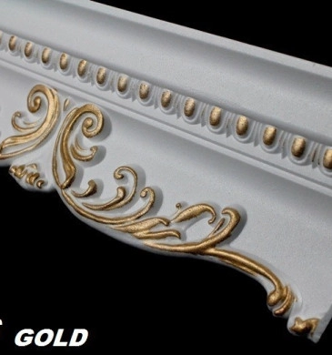 Декоративни Полистиролни Первази Exclusive 5.8/h13.5см. 2м.л. B-36 Gold