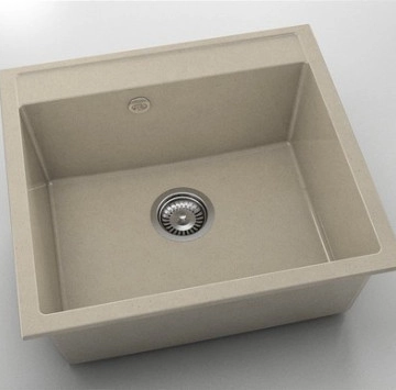 Кухненска мивка граниксит 56/51см бежов ФАТ