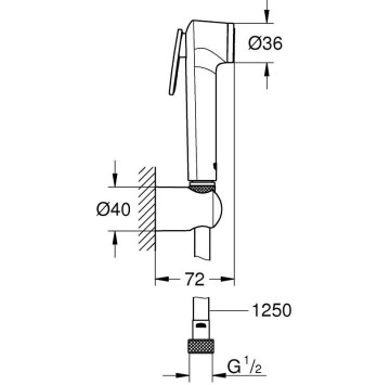 Хигиеничен душ New Tempesta-F хром GROHE