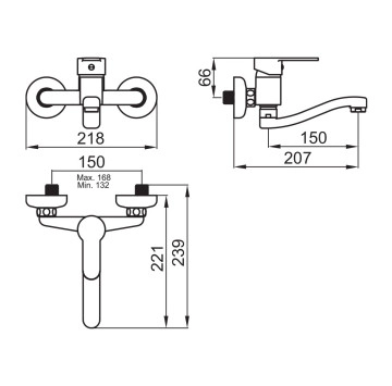 Смесител за кухня Notus хром FAYANS