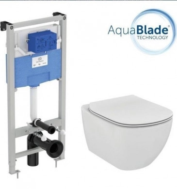 Промо стенна тоалента чиния Tesi AquaBlade и Структура за вграждане ProSys