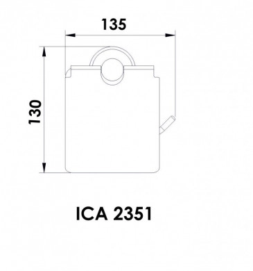 Държач за тоалетна хартия Асти хром ICA2351