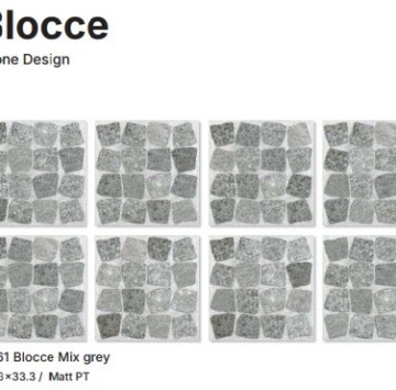 Блокче Микс Сив Мат 9861 33.3/33.3 KAI GROUP