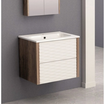 Шкаф за баня с мивка Мадисън ICP6043 61см дървесен цвят