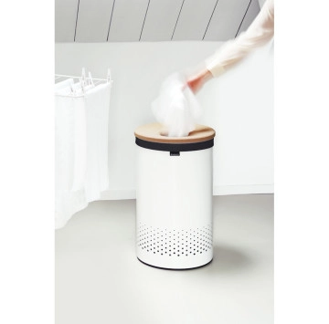 Кош за пране с корков капак 60L White BRABANTIA