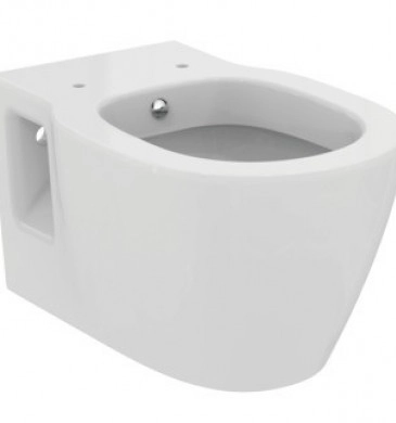 Стенна тоалетна чиния Connect с биде система бяла