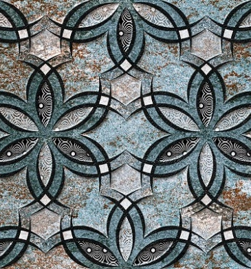 Decor Sky Flowers Matt Rect. 25/75