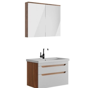 Комплект мебели за баня Loft/Marble  80см MDF